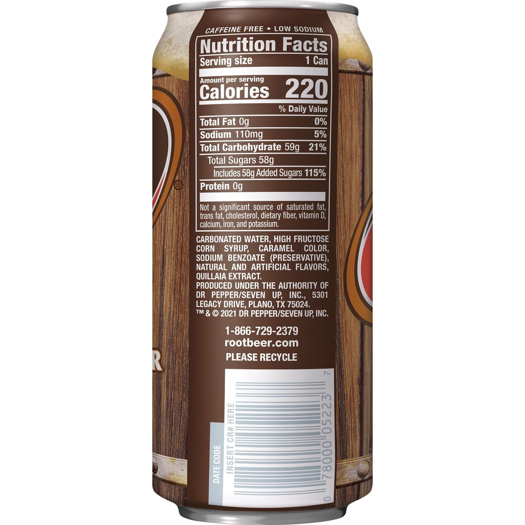 A&amp;W Root Beer Soda, 16 fl oz can