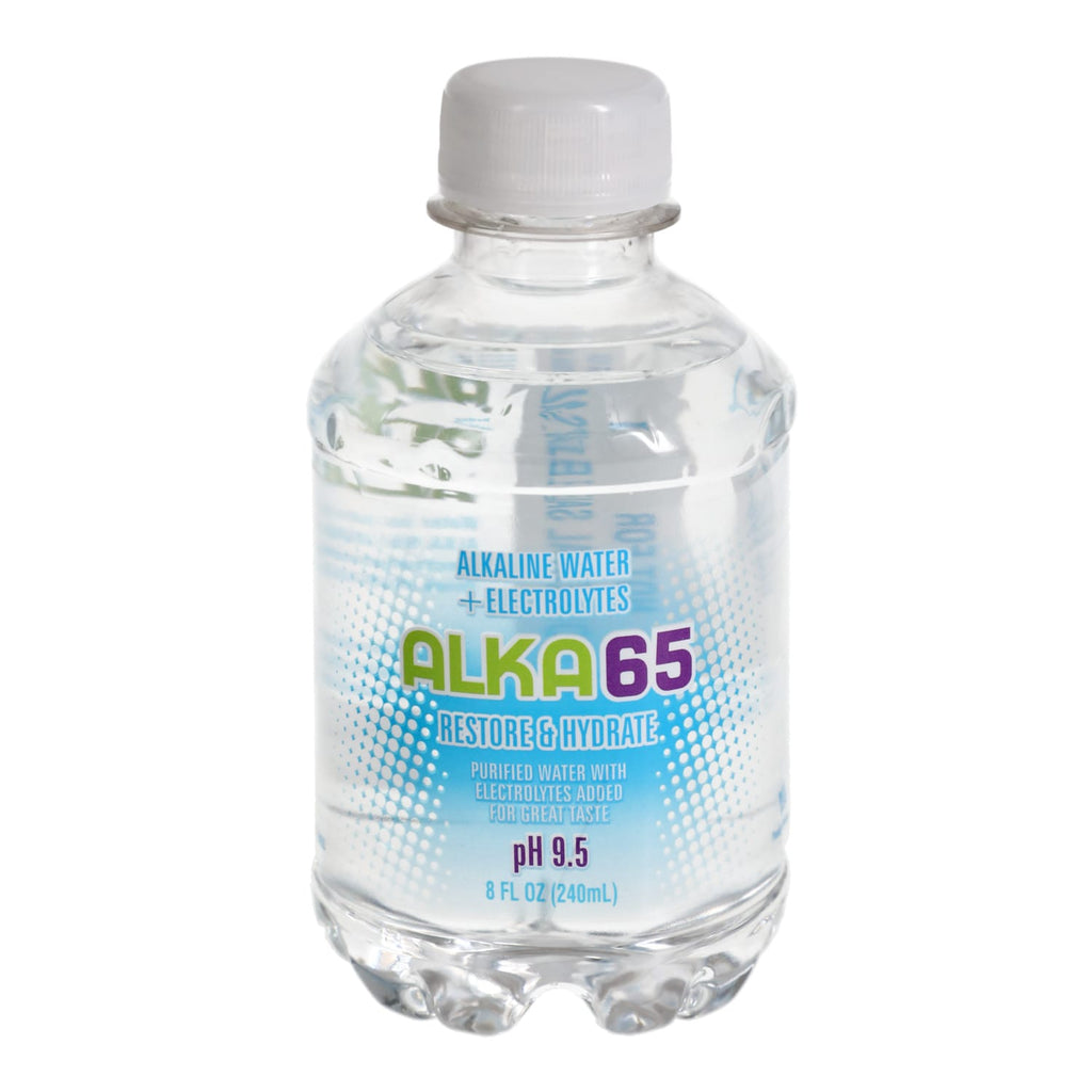 Alka 65 9.5PH Alkaline Water with Electrolytes, 4-ct. Packs, 8-oz. Bottles