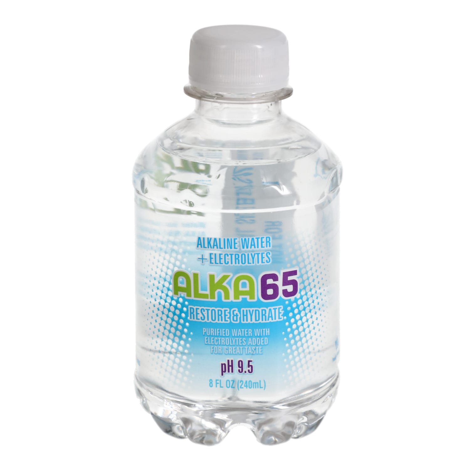Alka 65 9.5PH Alkaline Water with Electrolytes, 4-ct. Packs, 8-oz. Bottles