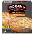 Red Baron Four Cheese Deep Dish Personal Frozen Pizza, 2-pc. Pack