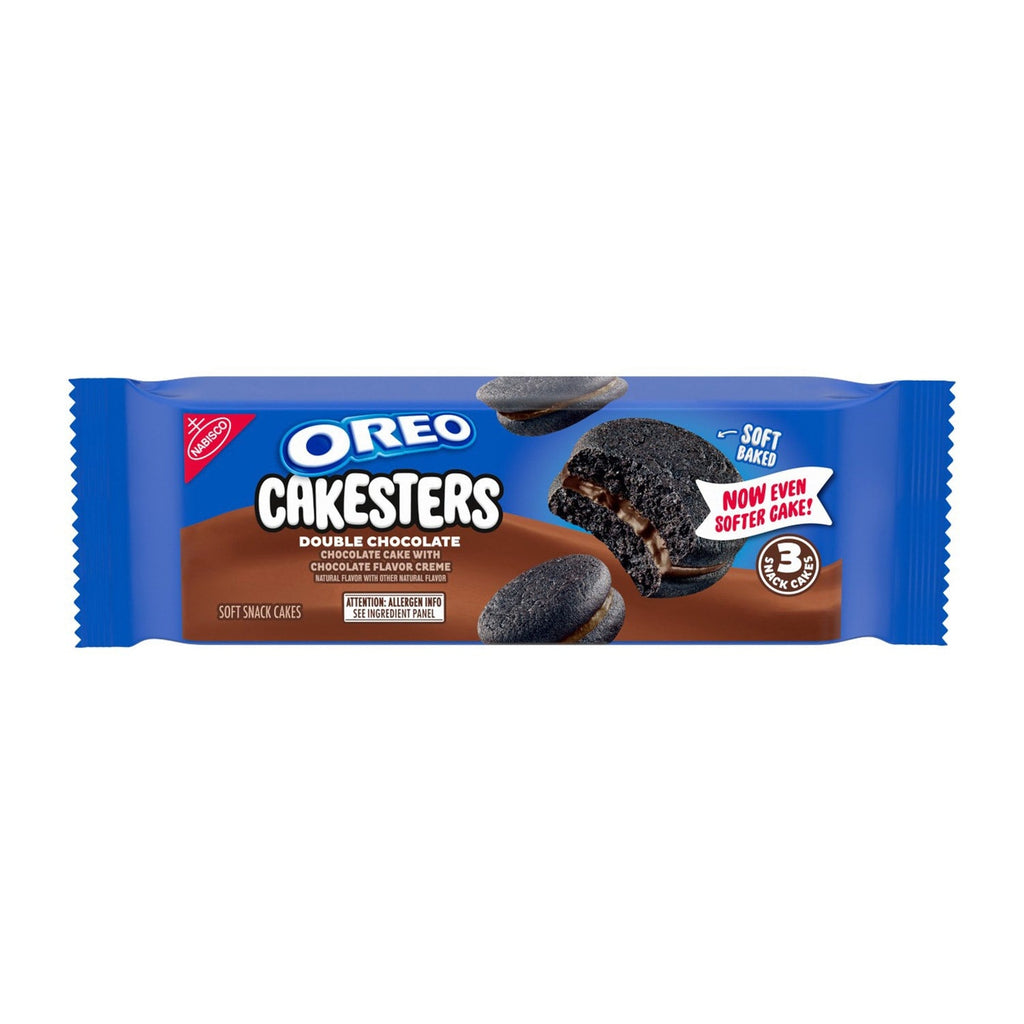 Oreo Cakesters Double Chocolate Soft Snack Cakes, 3-pc Pack.
