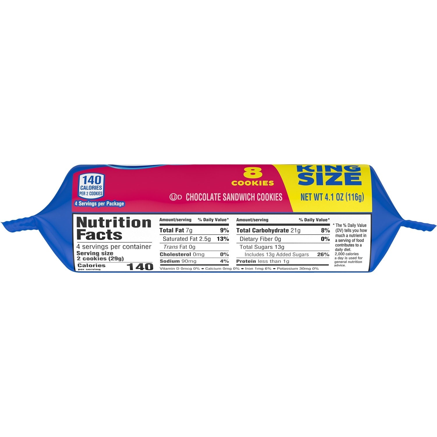 Oreo King Size Double-Stuf Snack Cookies, 8-ct.