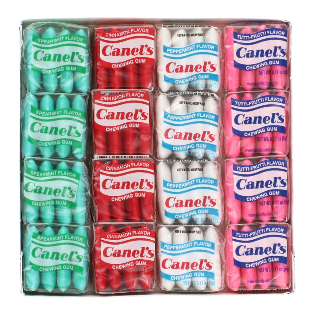 Canel's Flavored Chewing Gum, Assorted Flavors, 4-pc Pack.