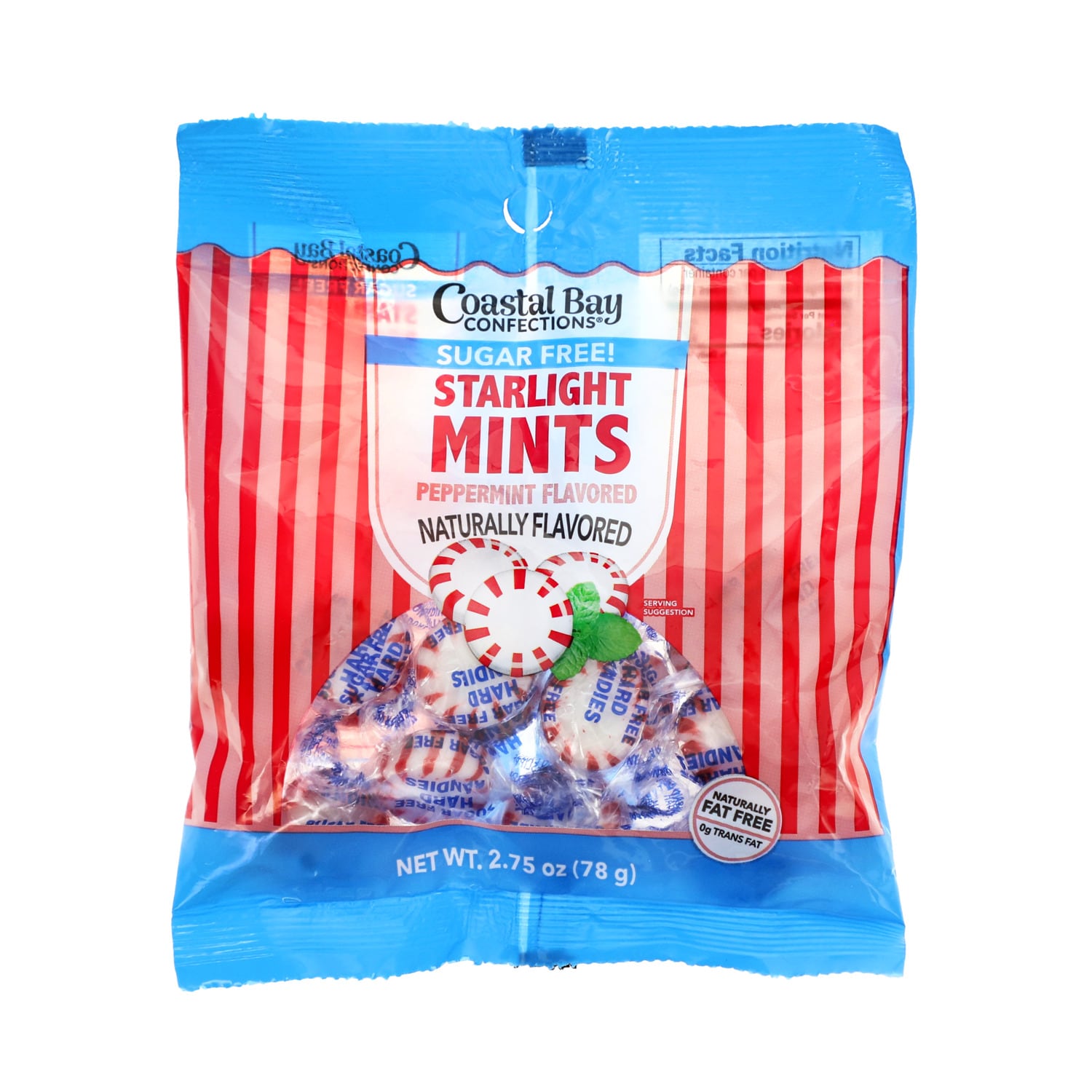 Coastal Bay Confections Sugar Free Peppermint Starlight Mints, 1-ct.