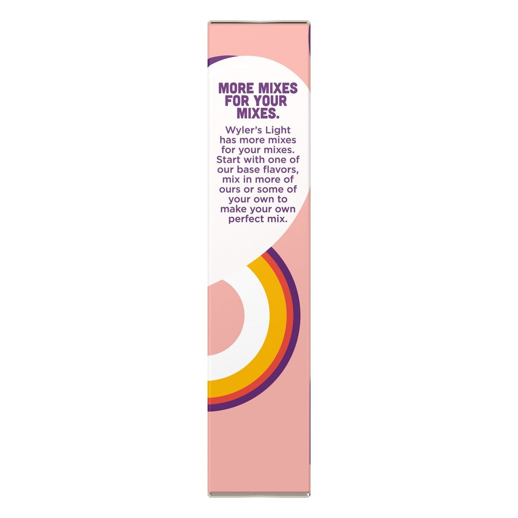 Wyler's Light Candied Peach Flavor Low Calorie Drink Mix, 8-pc Pack.