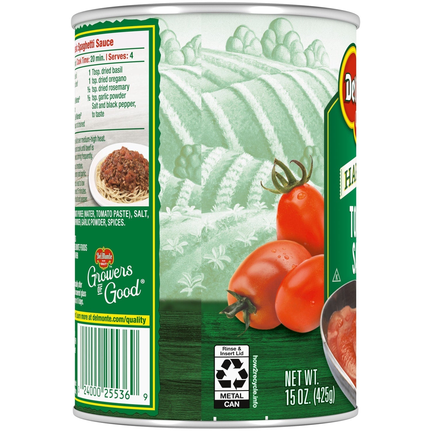 Del Monte Harvest Tomato Sauce, 15-oz. Cans