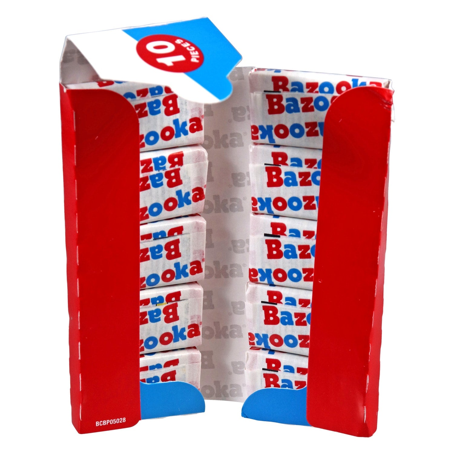 Bazooka Bubble Gum Candy, 10-pc Pack.