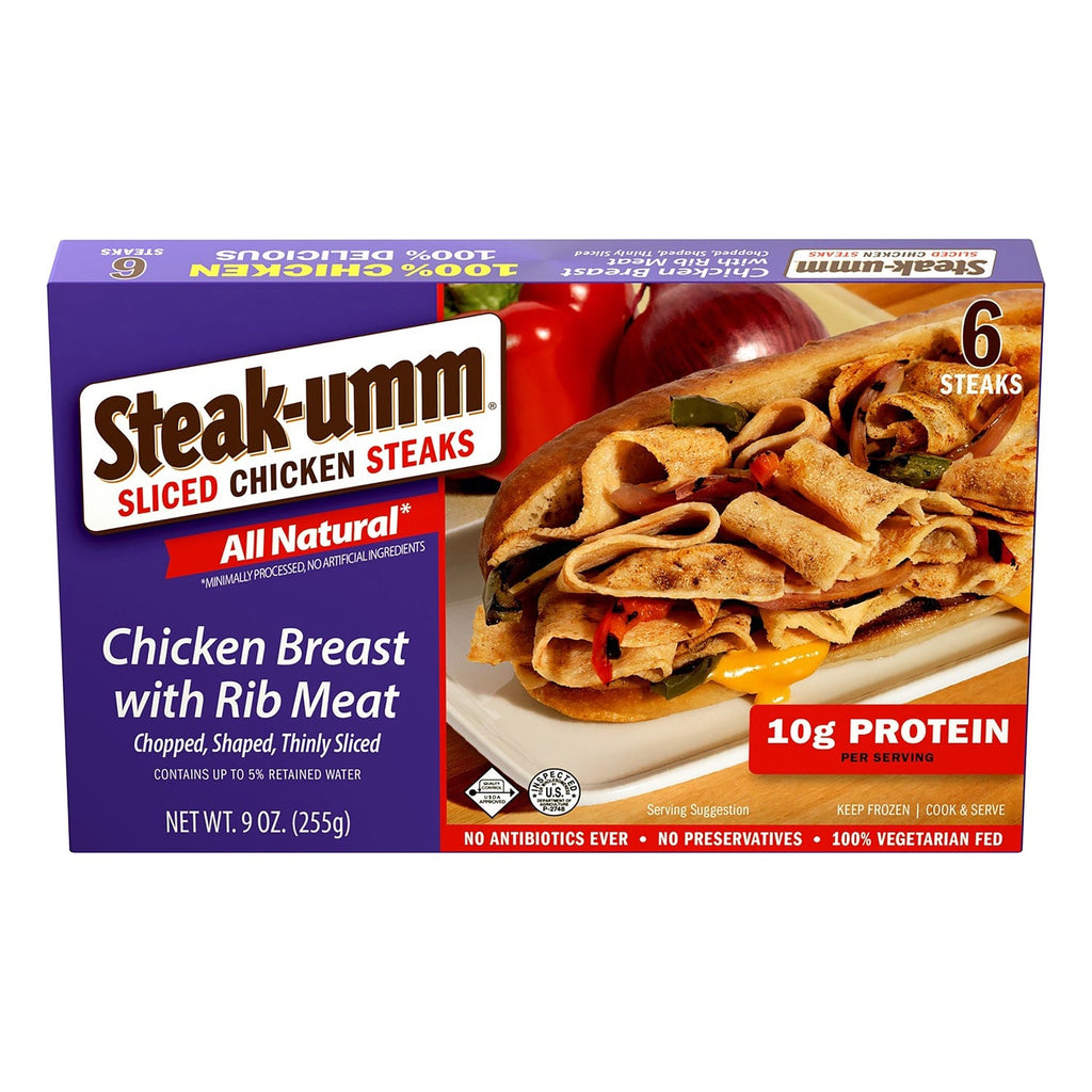 Steak-umm Sliced Chicken Steaks, 9-oz