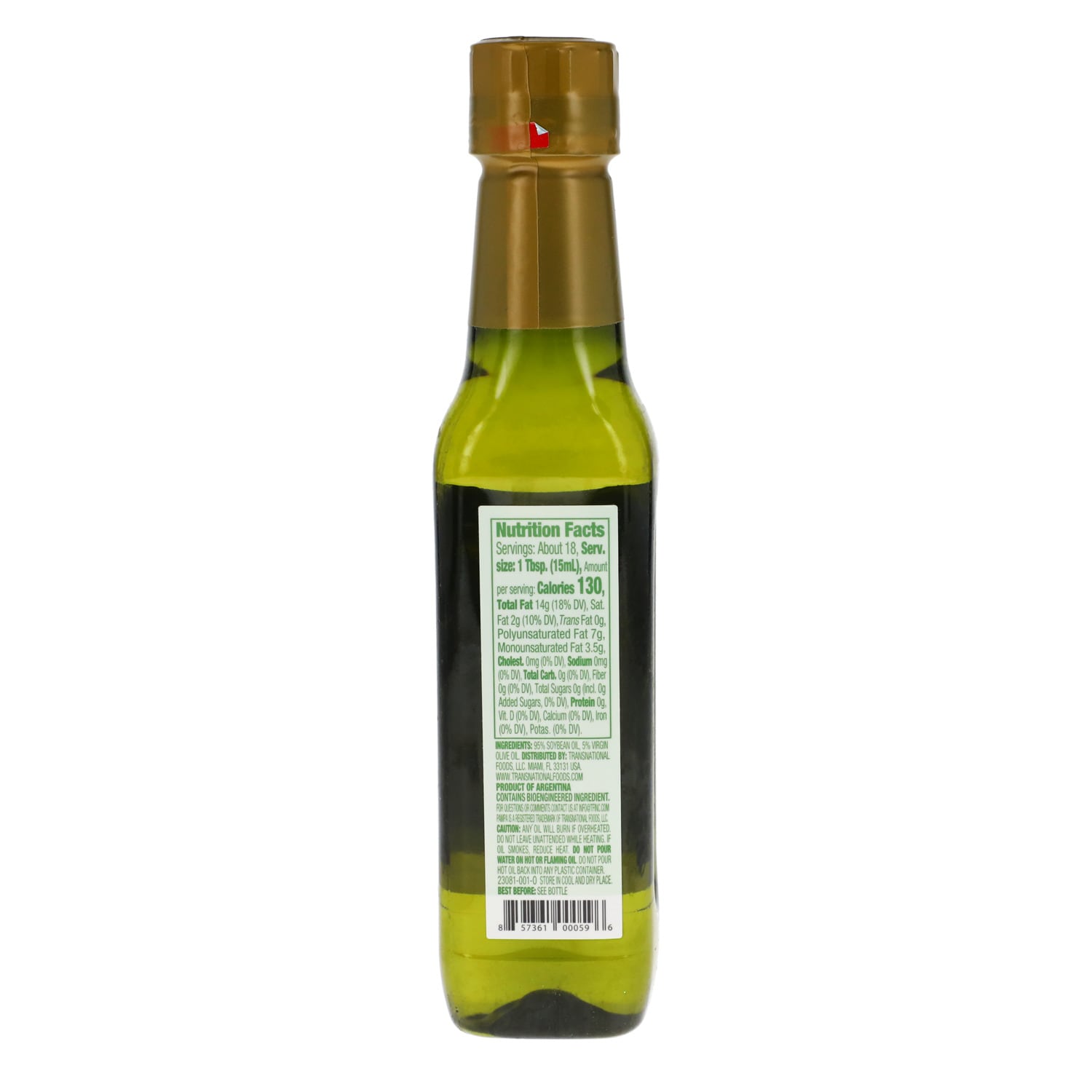 Pampa Blend Of Pure Soybean And Virgin Olive Oil, 1-ct.