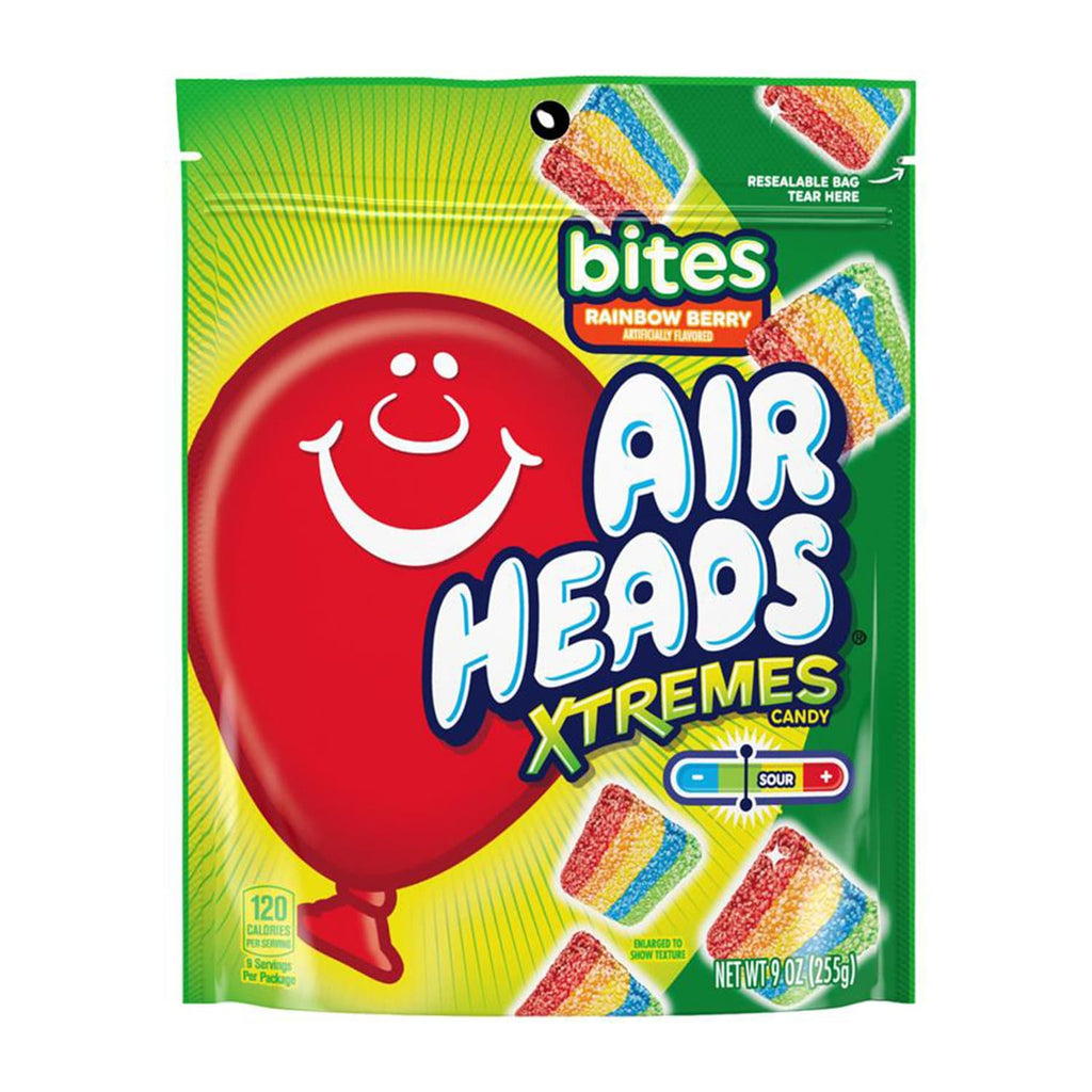 Airheads Xteme Rainbow Berry Bites, 9 oz. Bag