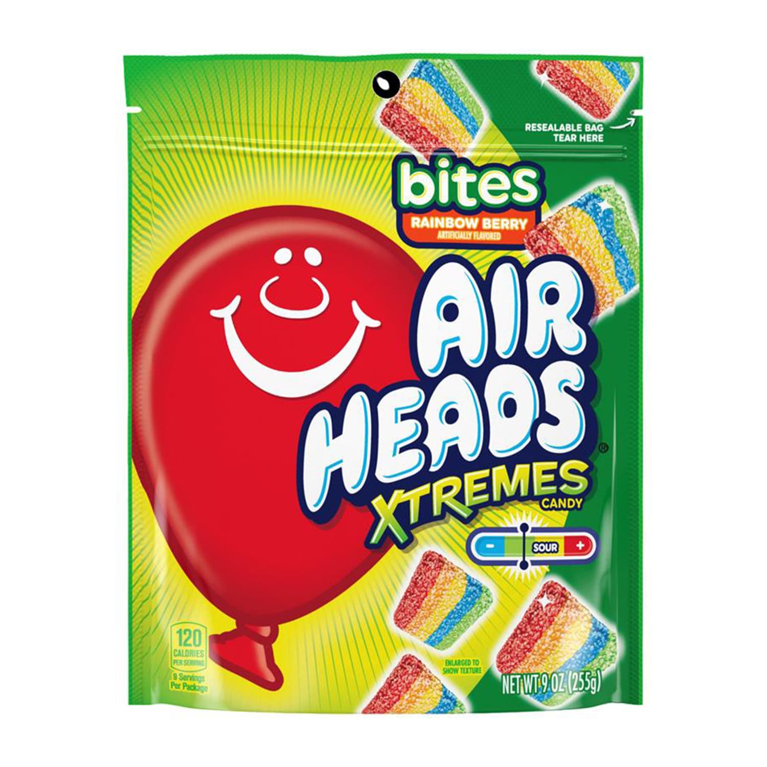 Airheads Xteme Rainbow Berry Bites, 9 oz. Bag