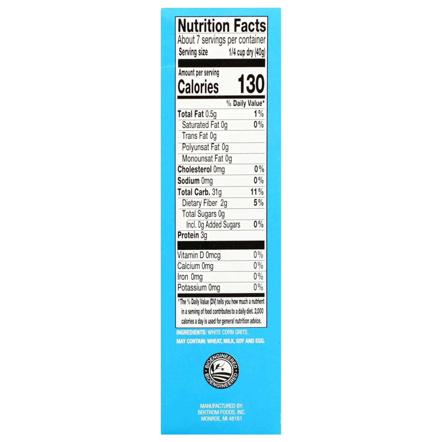 Harvest Hill Premium White Grits, 10 oz.