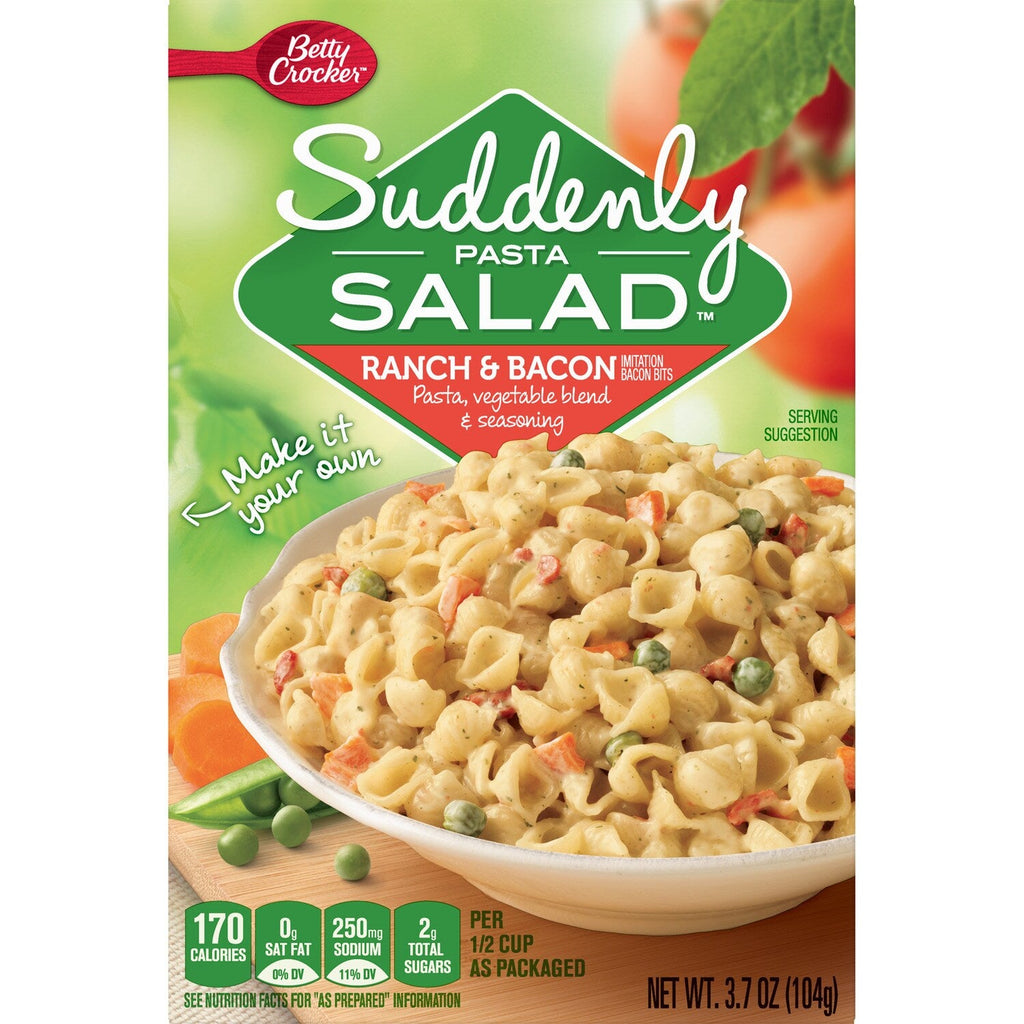 Betty Crocker Suddenly Pasta Salad - Ranch and Bacon, 3.7-oz. Boxes