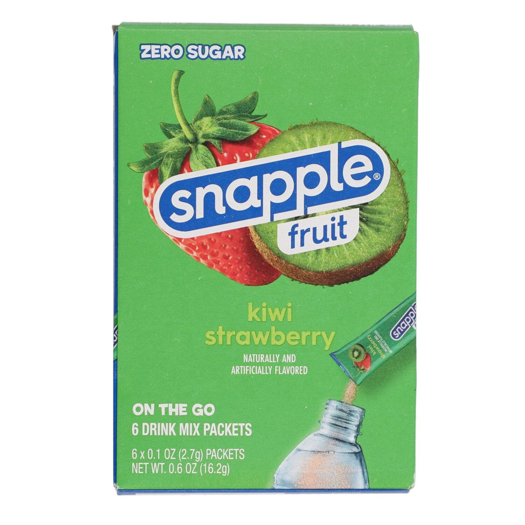 Snapple Fruit Kiwi Strawberry Drink Mix, 6-pc Pack.