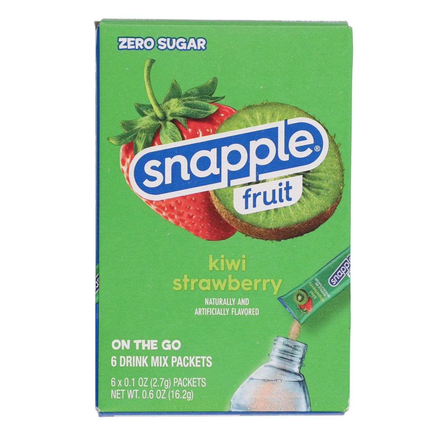 Snapple Fruit Kiwi Strawberry Drink Mix, 6-pc Pack.