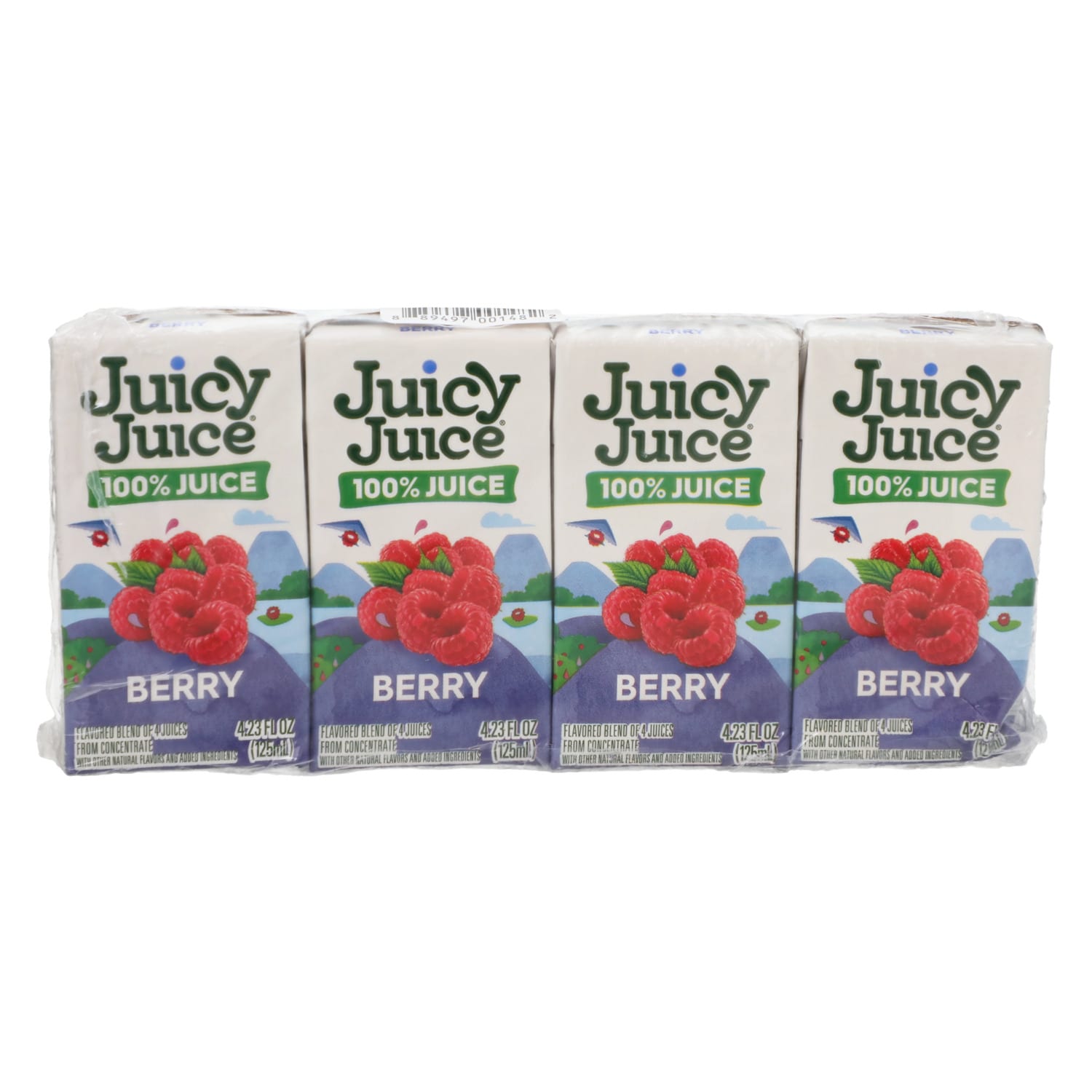 Juicy Juice Berry Flavored Drink, 4-pc Pack.