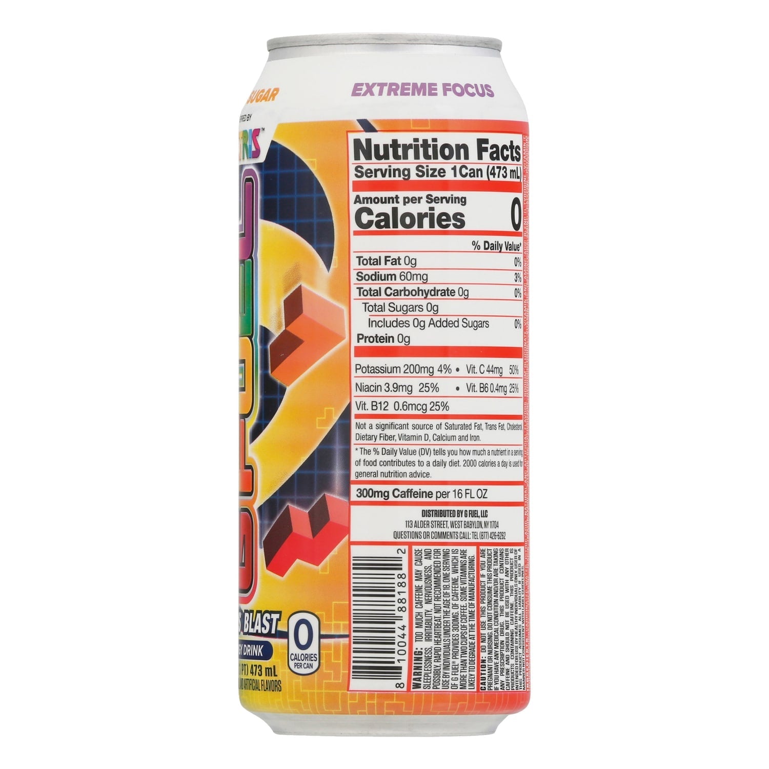 GFuel Tetris Blast Energy Drink, 1-ct.