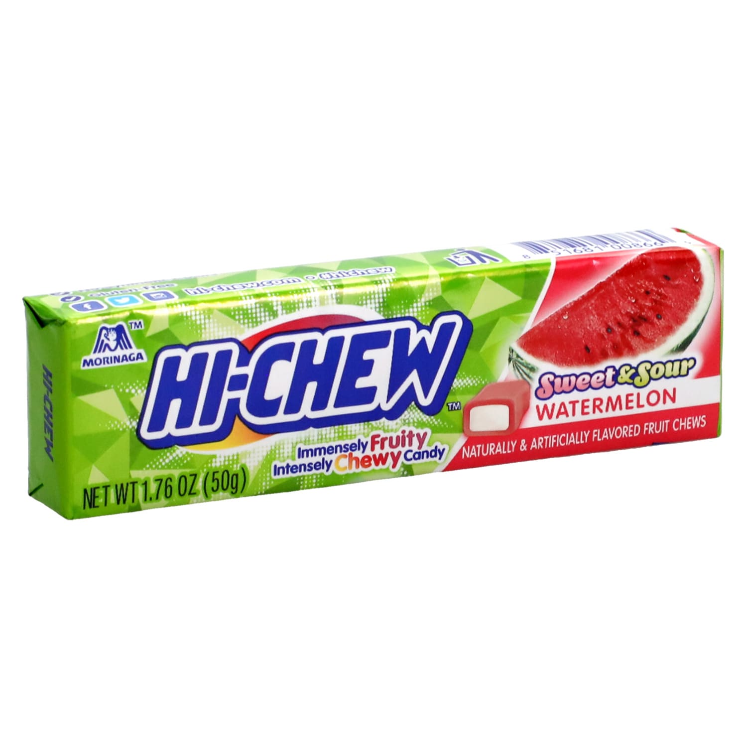 Morinaga Hi-Chew Watermelon Fruit Chews, 1.76 oz.