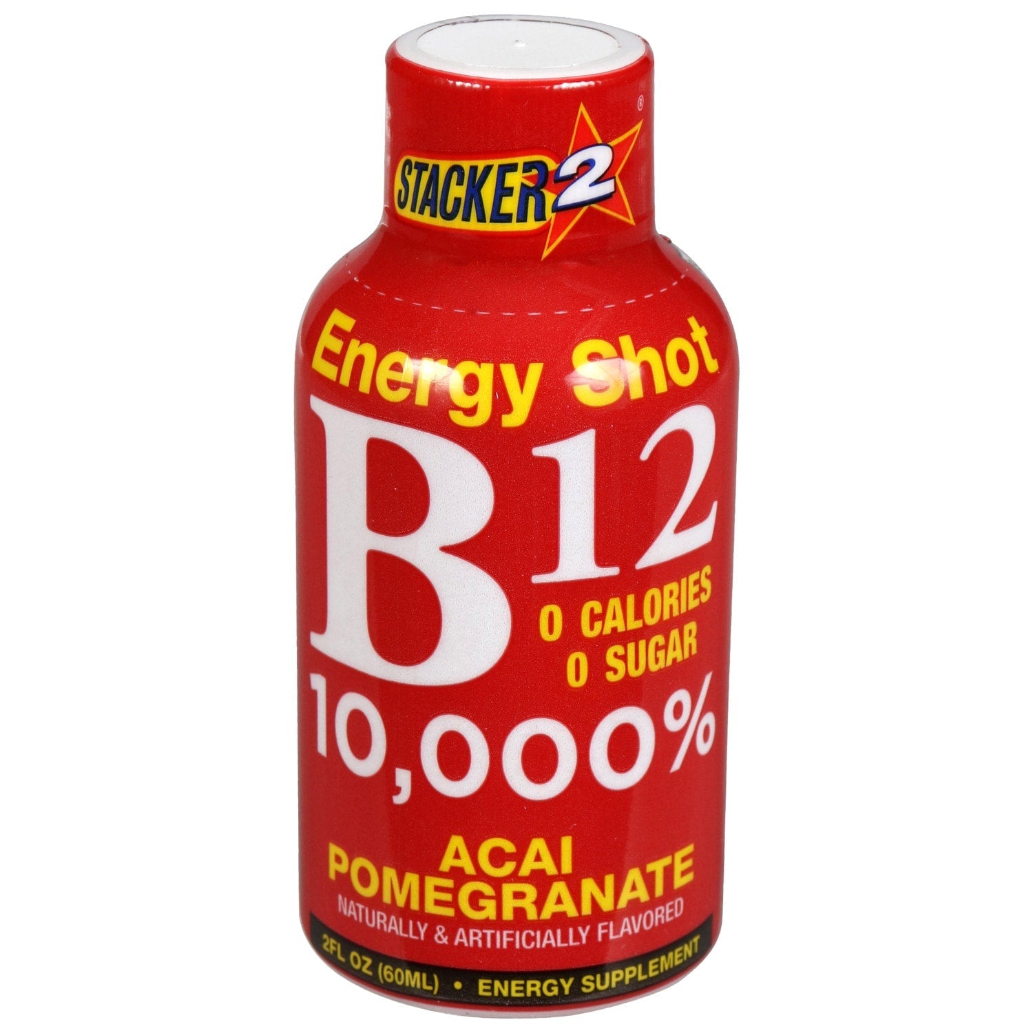 Stacker 2 B-12 Vitamin Shots, 2 oz. Bottles