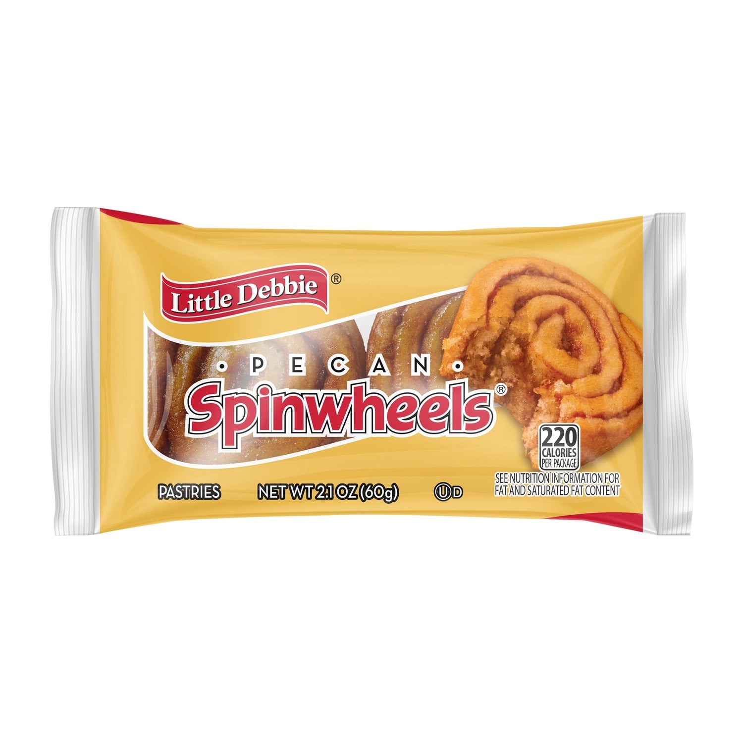Little Debbie Pecan Spinwheels Pastries, 2-pc Pack.