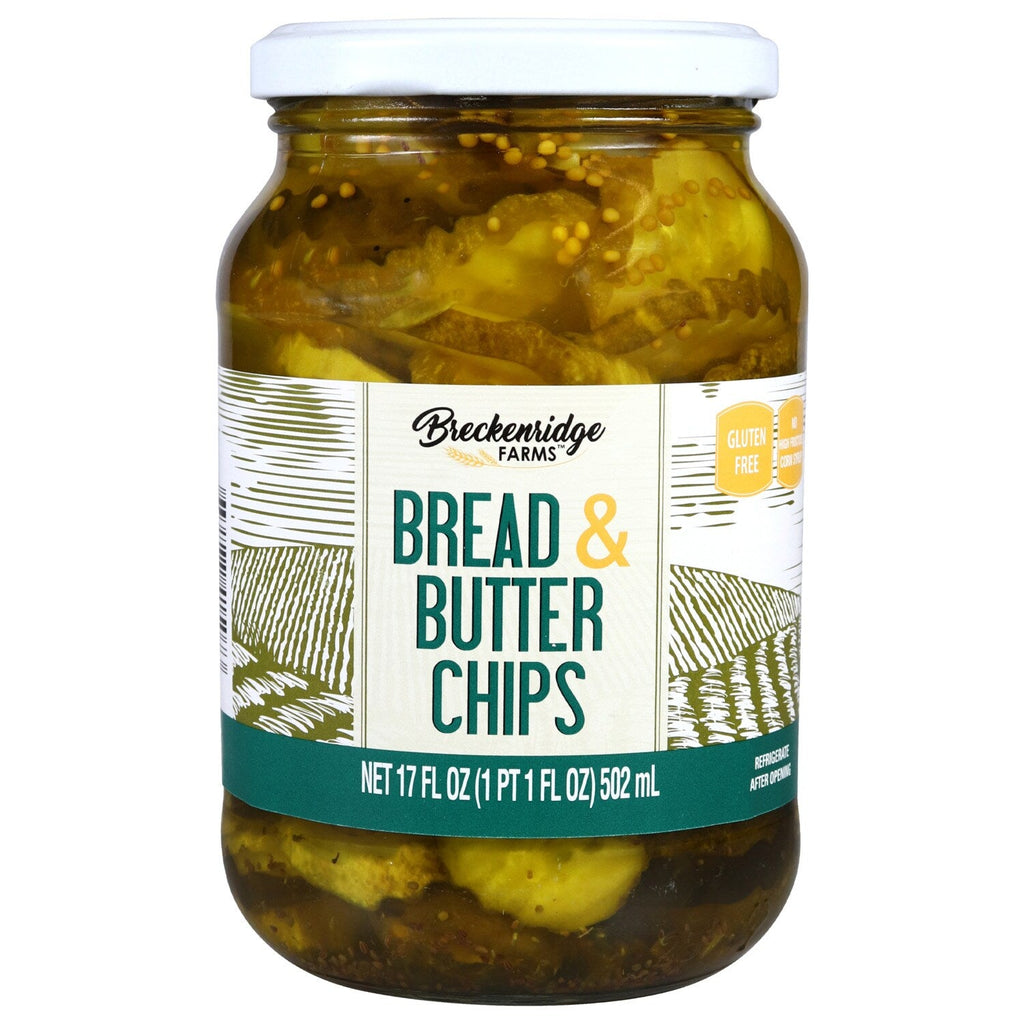 Breckenridge Farms Bread &amp; Butter Pickle Chips, 17 oz. Jars