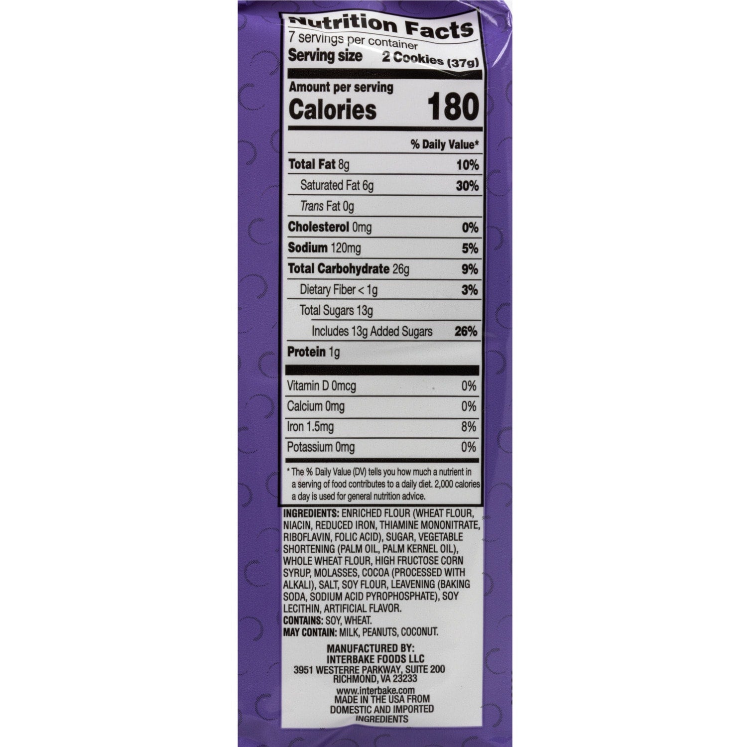 Oven Baked Fudge Covered Graham Rounds, 9.25 oz.