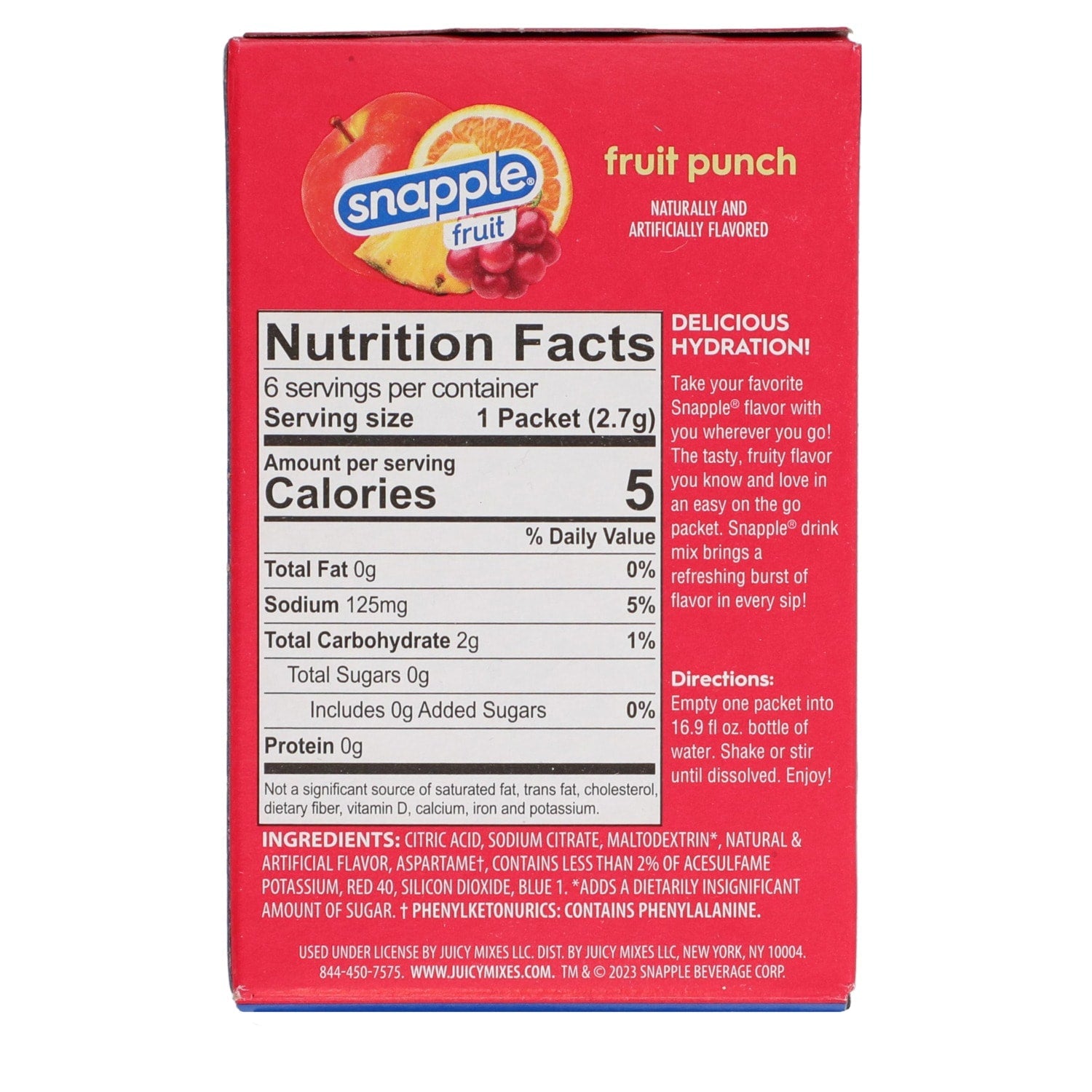 Snapple Fruit Punch Drink Mix, 1-ct.