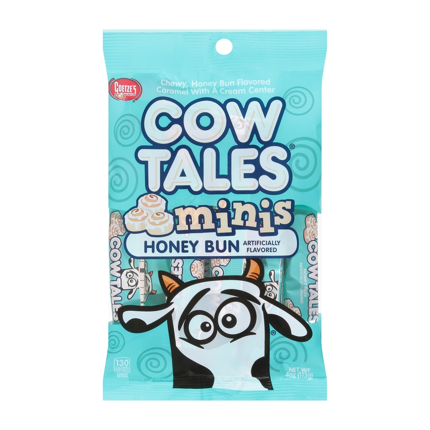 Goetze's Cow Tales Minis Honey Bun, 4 oz. Bag