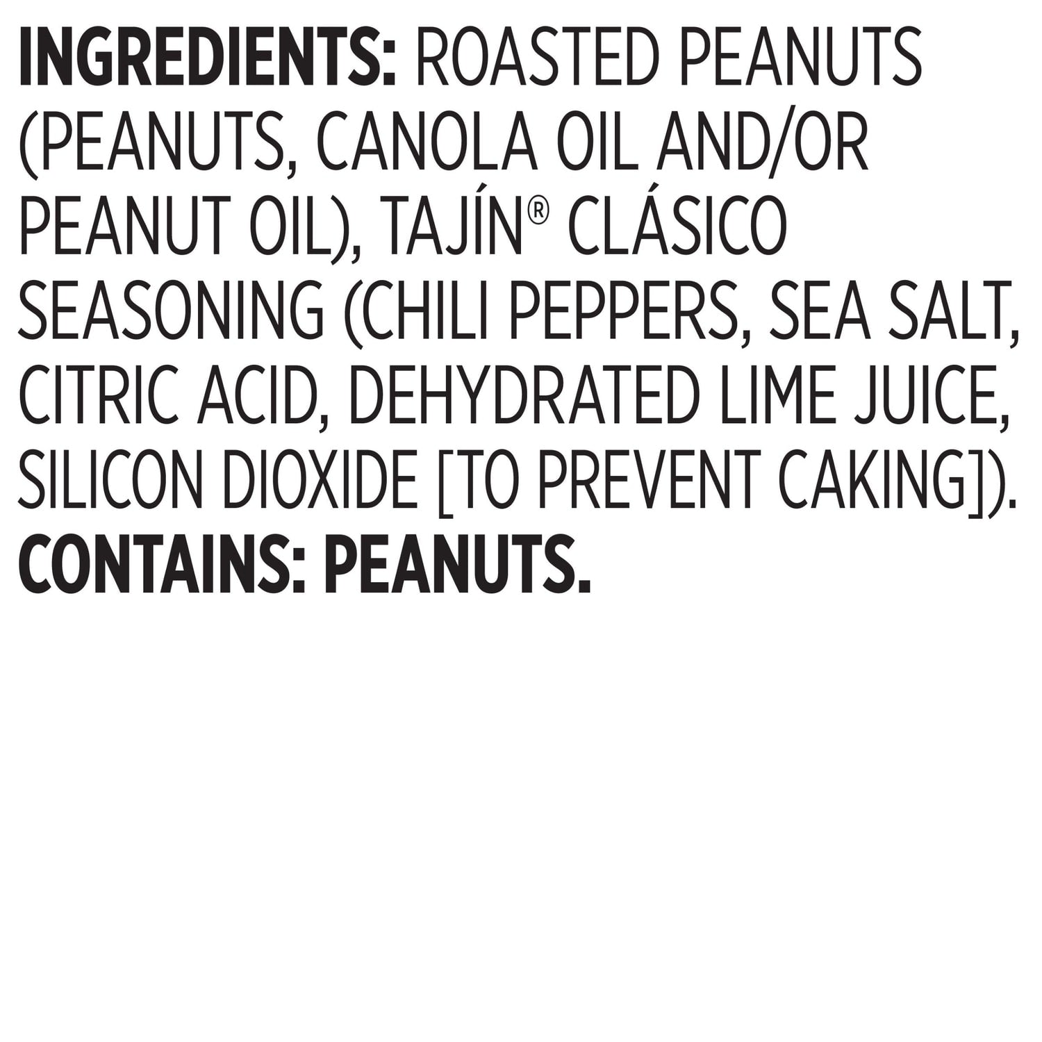 Snak Club Tajin Chili and Lime Peanuts, 1 ct.