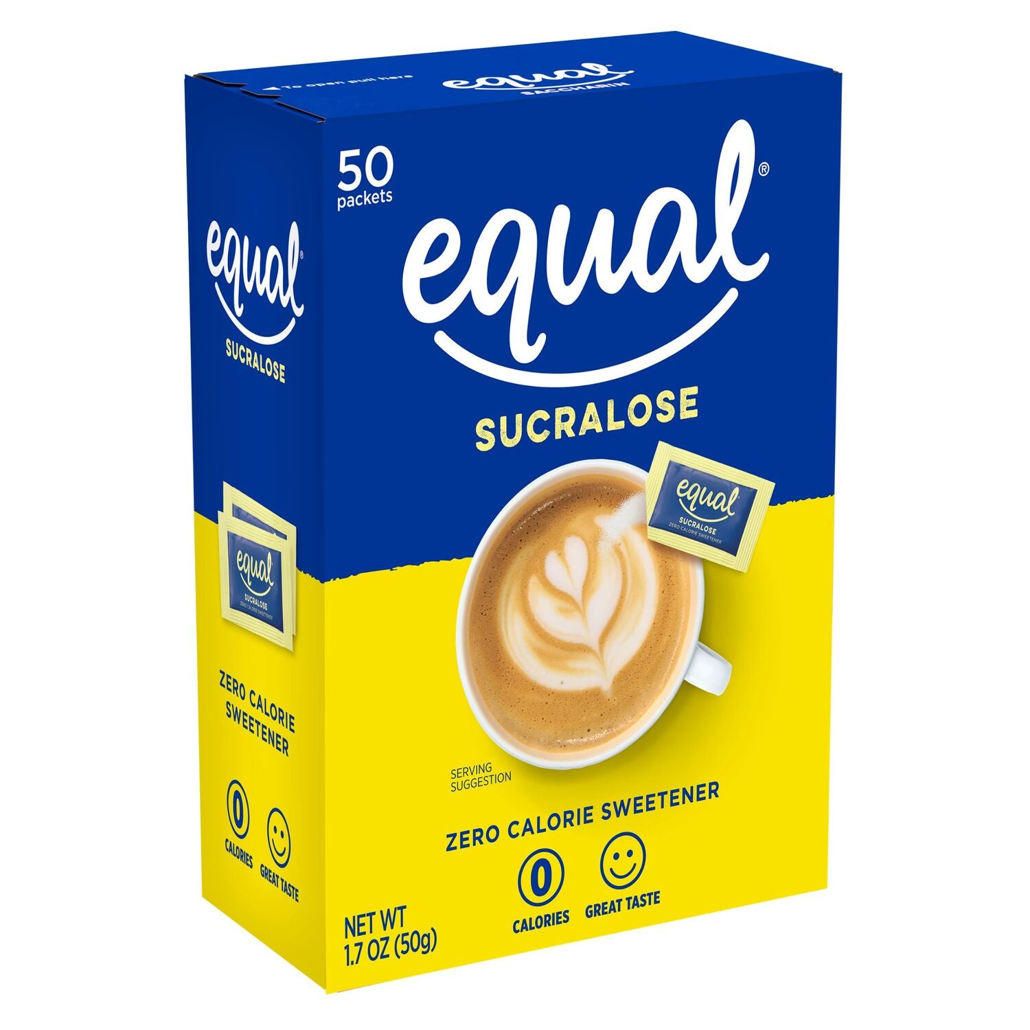 Equal Sucralose - Yellow, 50 pk.