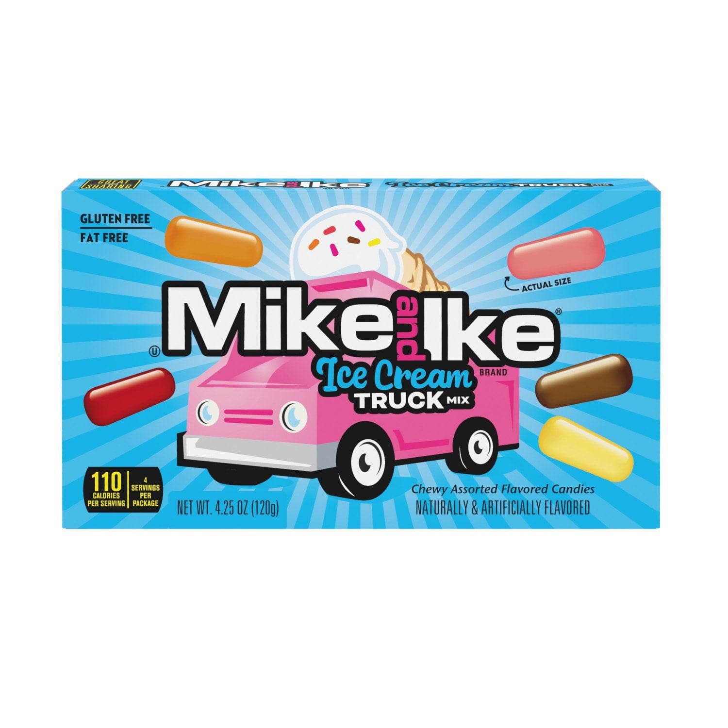 Mike And Ike Ice Cream Truck Candy Mix, Assorted flavors, 1-ct.