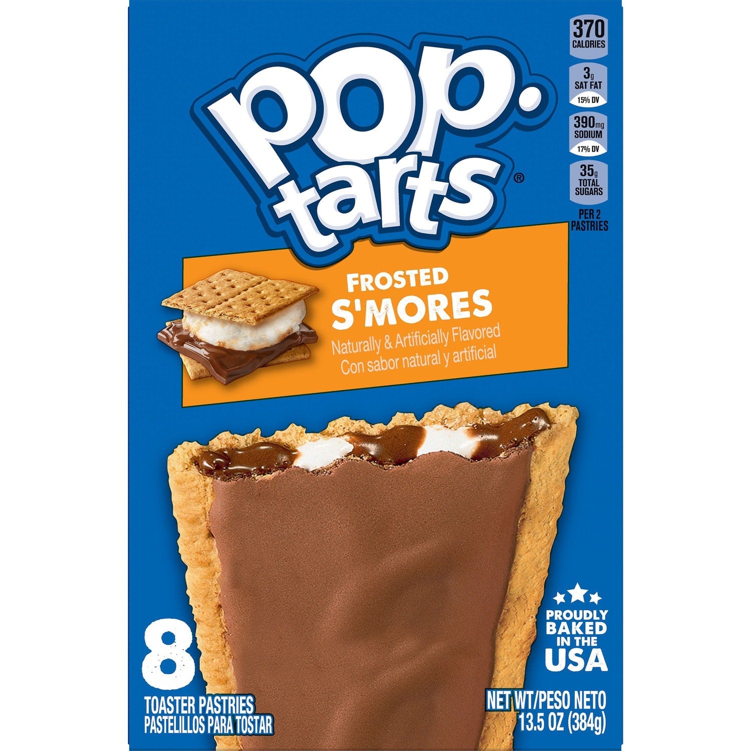 Pop-Tarts Frosted S'mores Toaster Pastries, 8-pc Pack.