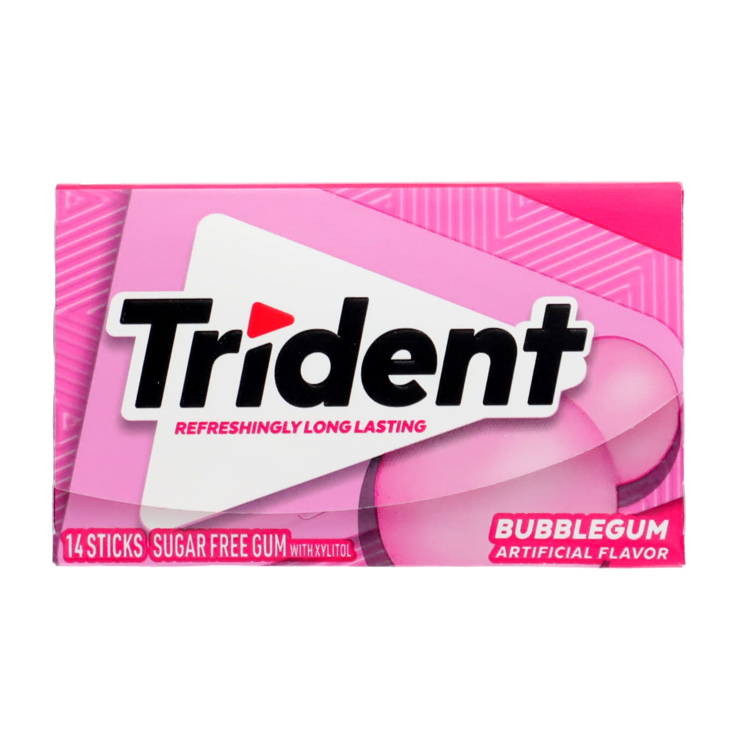 Trident Sugar Free Gum - Bubblegum, 14-pc. Packs