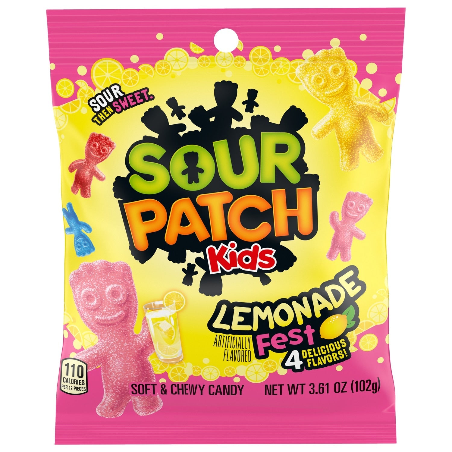Sour Patch Kids Lemonade Fest Soft &amp; Chewy Candy, 3.61-oz.