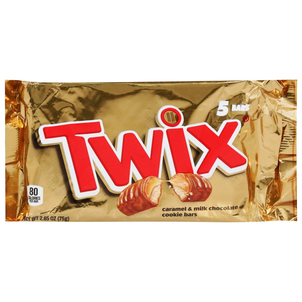 Twix Caramel And Milk Chocolate Cookie Bars, 5-pc Pack.