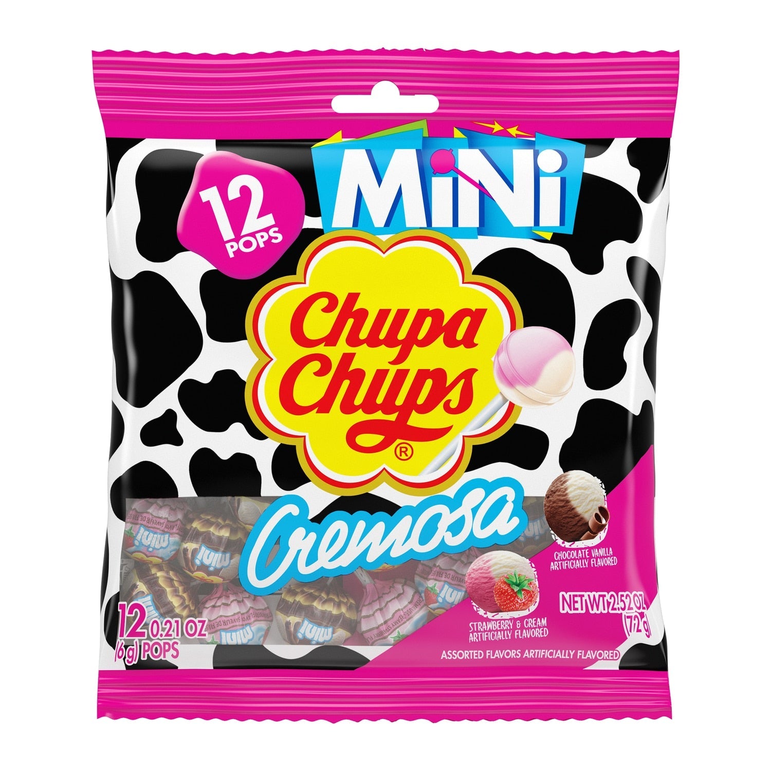 Chupa Chups Mini Cremosa Lollipops, 12-ct. Bag