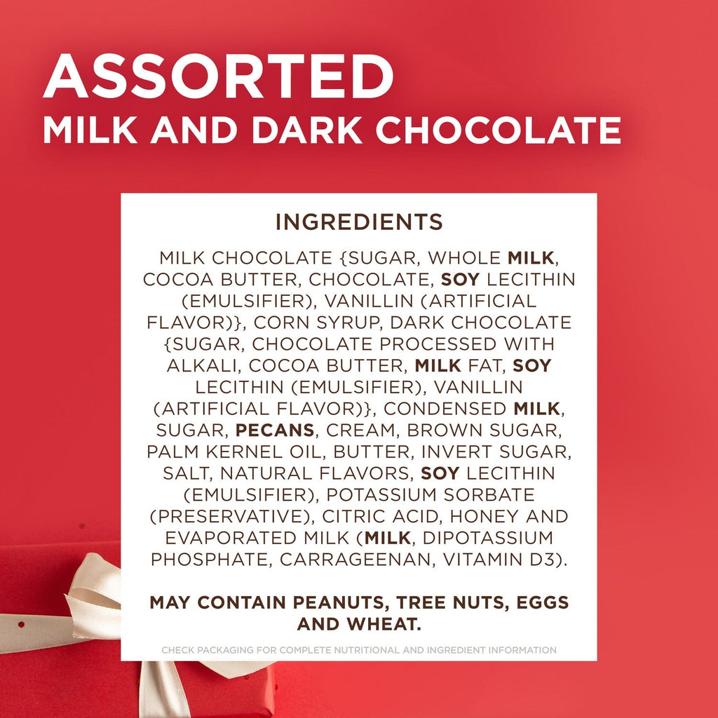 Russell Stover Christmas Assorted Milk &amp; Dark Chocolate Candy Gift Box, 1.7 oz.