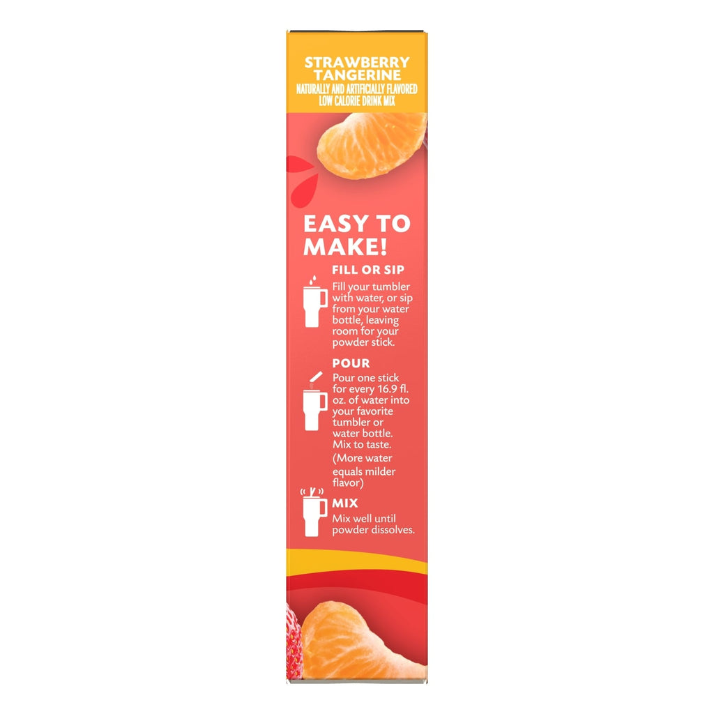 Sunkist Strawberry Tangerine-flavored Drink Sticks, 6-pc Pack.