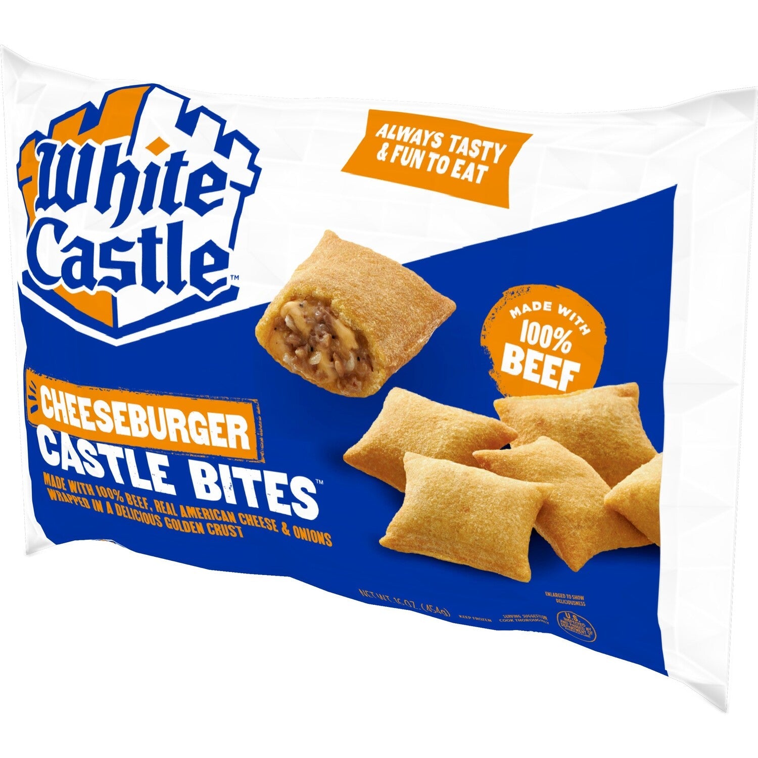 White Castle cheese Burger Castle Bites, 1-ct.