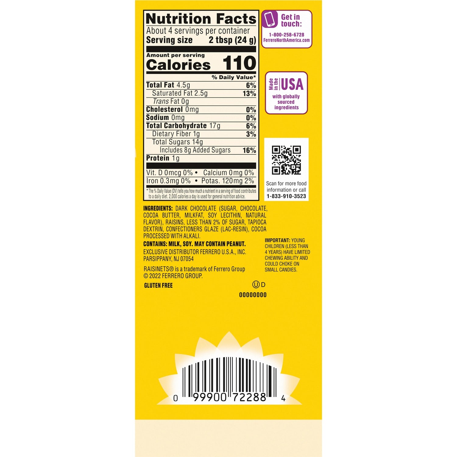 Nestle Dark Chocolate Covered Raisinets, 3.1-oz. Box
