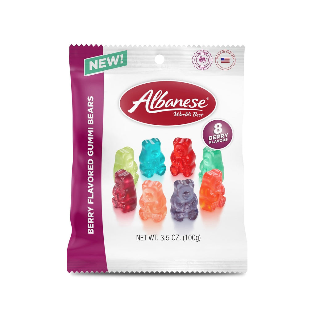 Albanese World's Best 8-Flavor Berry Gummi Bears, 3.5 oz.