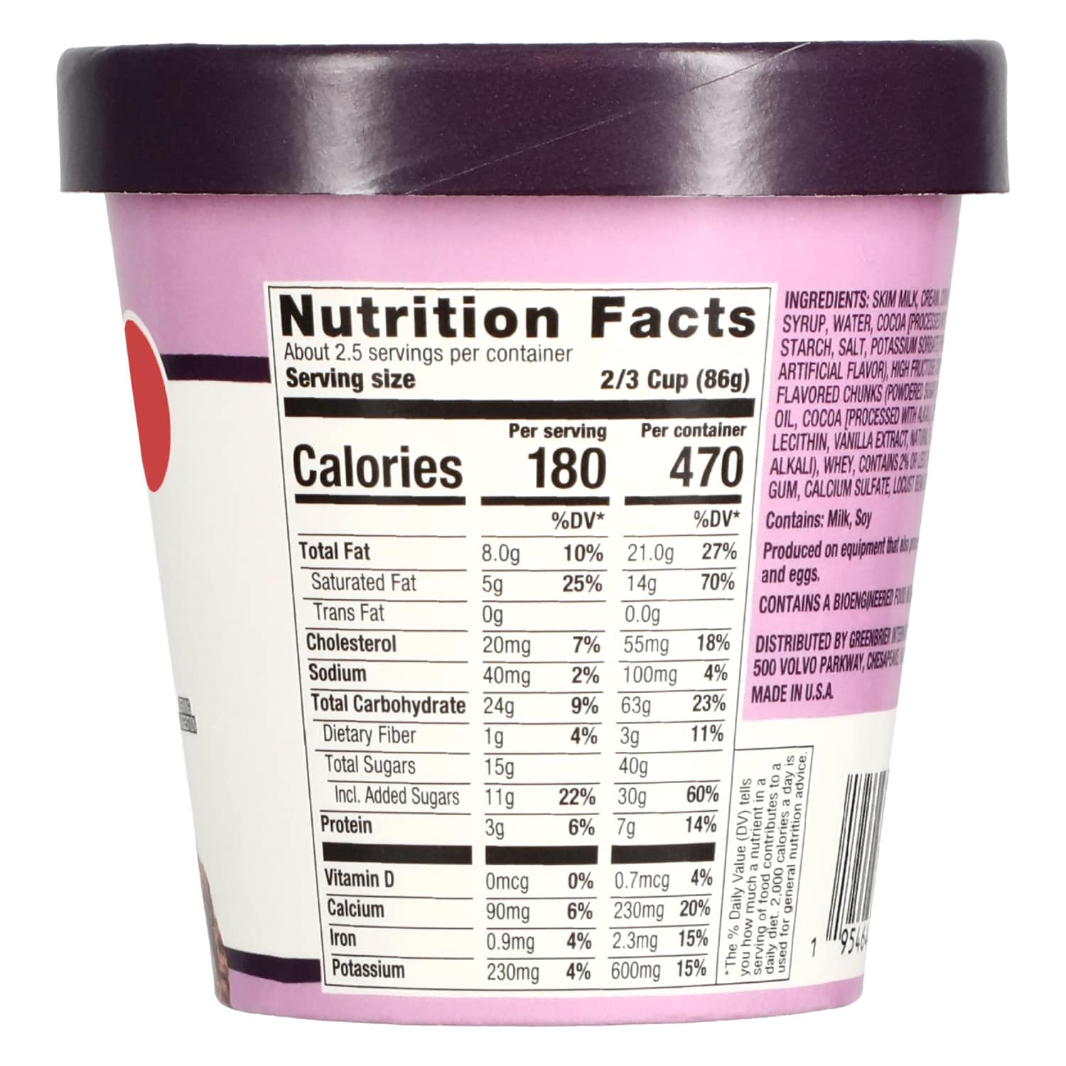 Founder's Street Chocolate Fudge Ice Cream, 1-ct.