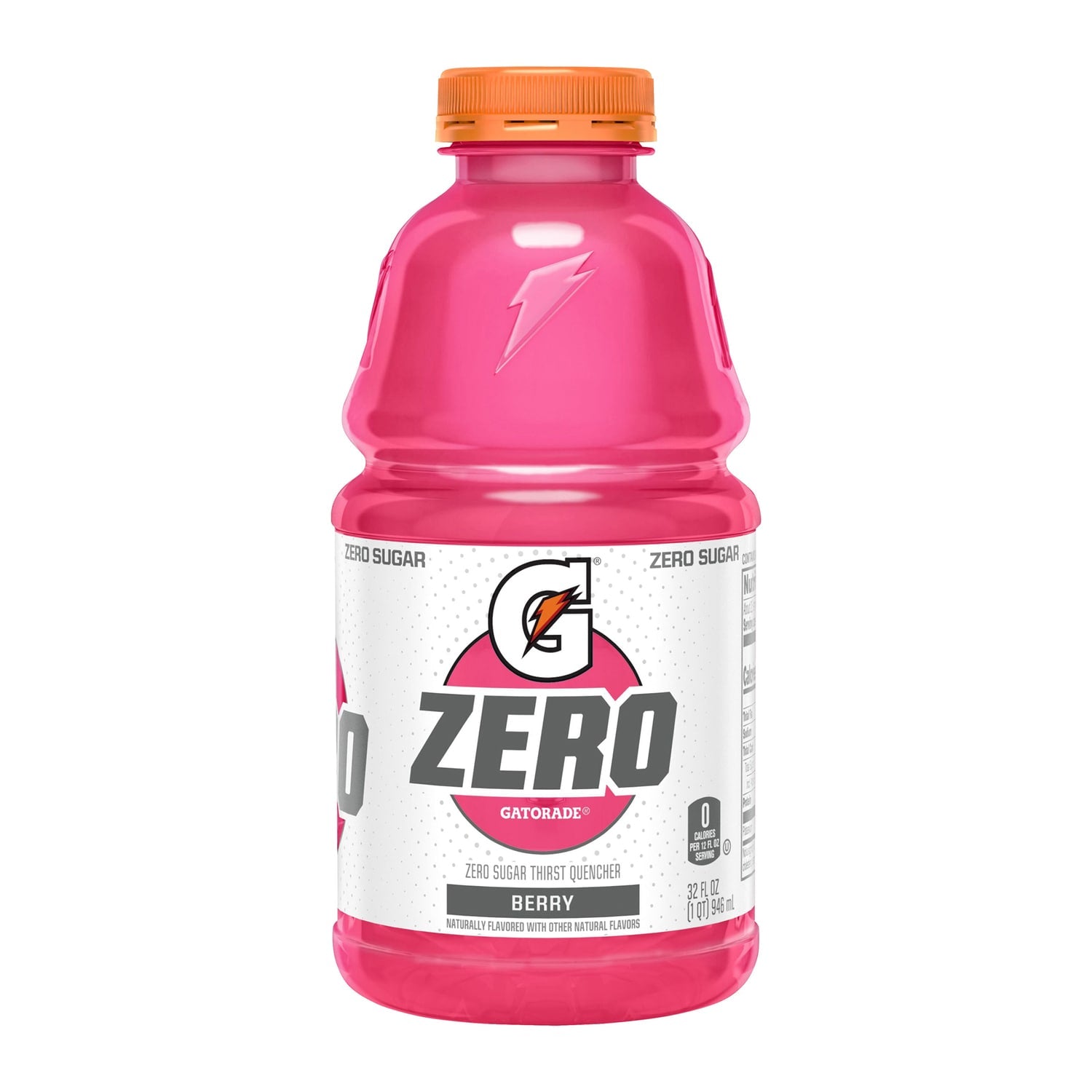 Gatorade G Zero Berry Thirst Quencher, 32 fl oz. Bottle