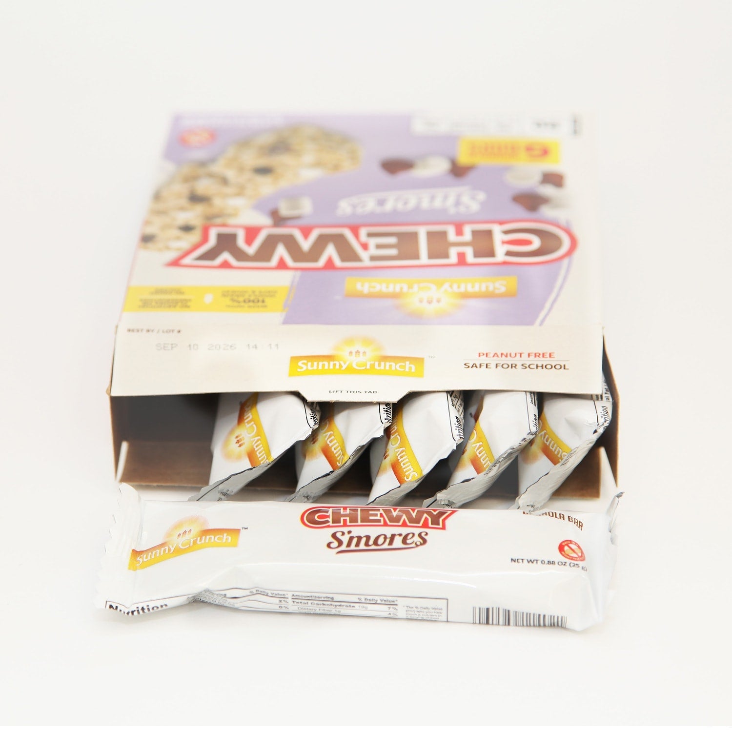 Sunny Crunch Chewy Smores Granola Bars, 6-pc Pack.