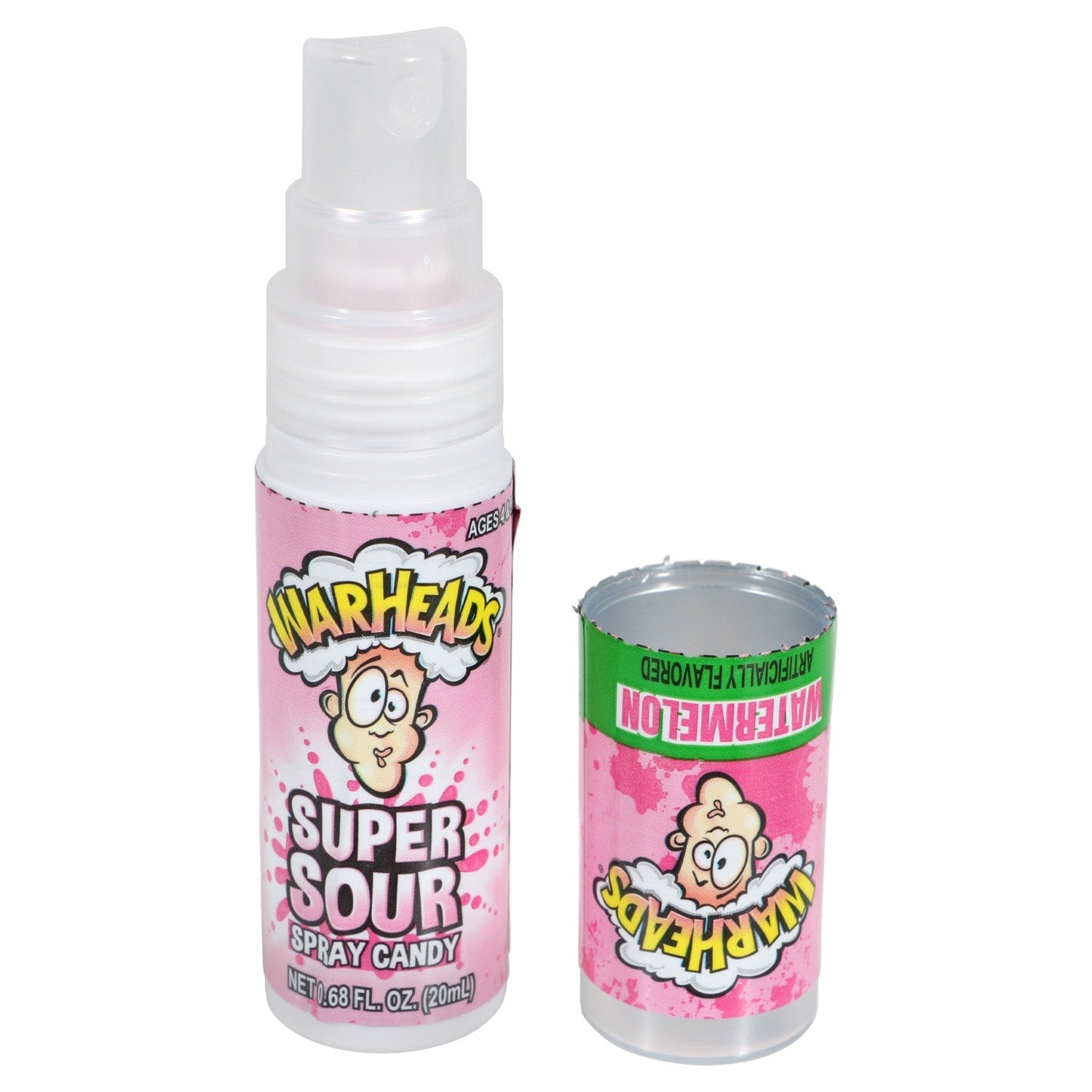 Warheads Super Sour Candy Spray, 0.68 fl oz Spray Bottles