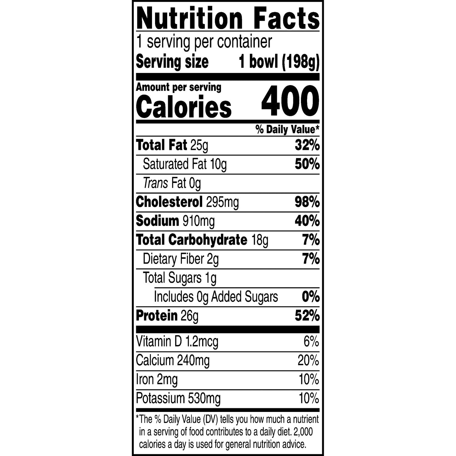 Jimmy Dean Frozen Breakfast Bowl - Bacon, 1 ct.