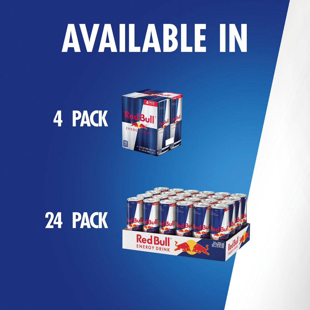 Red Bull Energy Drink, 114mg Caffeine, 12 fl oz Can