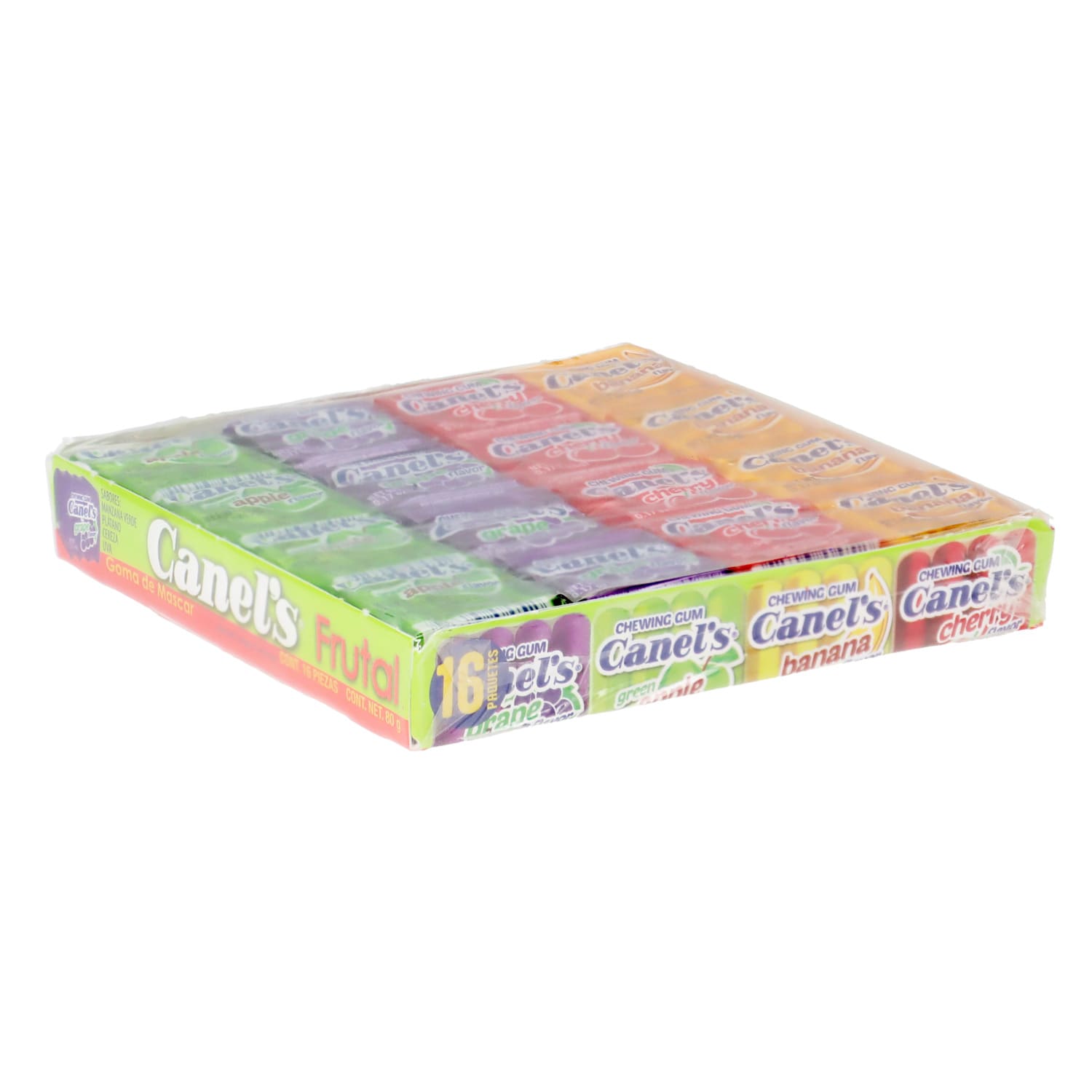 Canel's Fruit Flavored Chewing Gum, Assorted Flavors, 4-pc Pack.