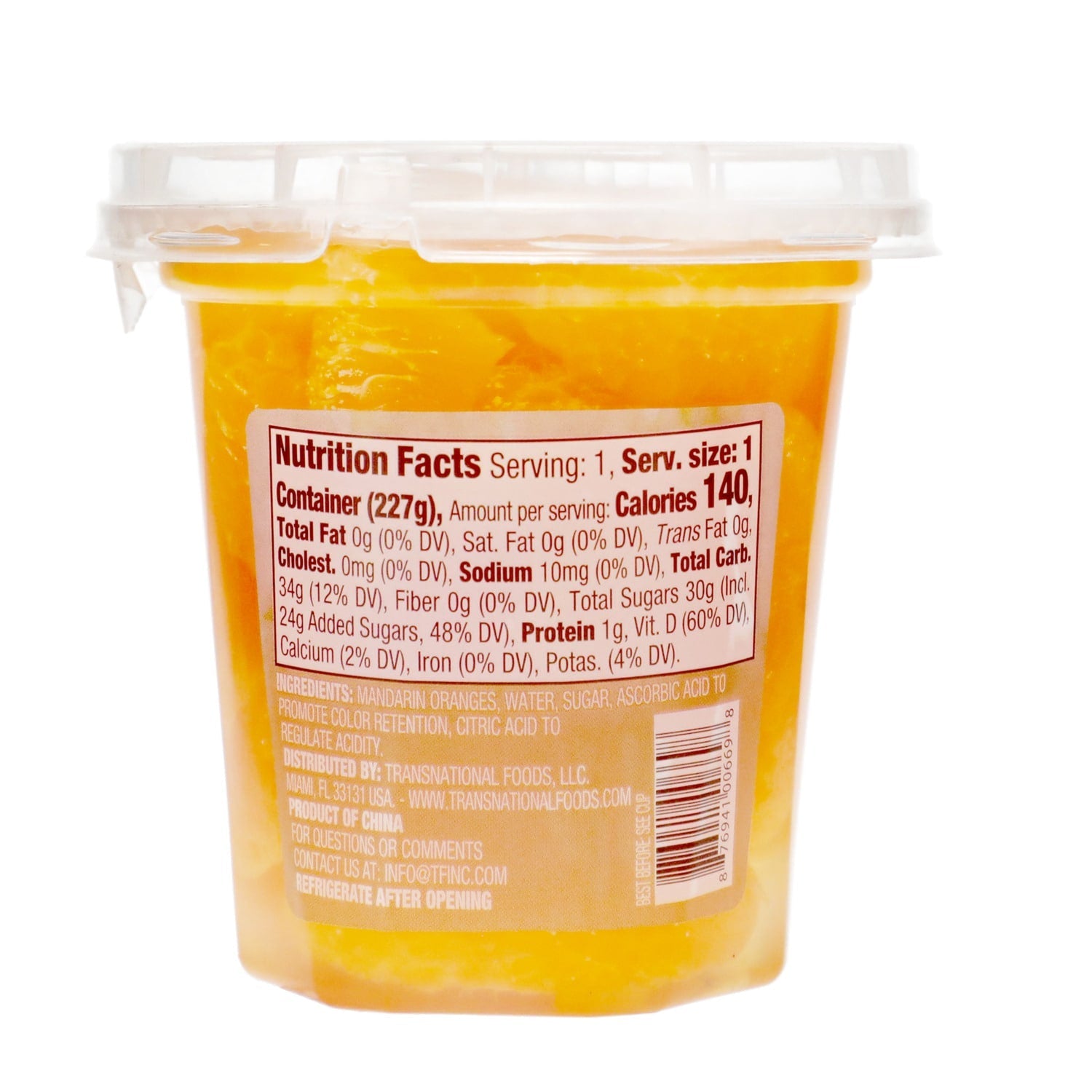 Pampa Mandarin Oranges In Light Syrup, 8 oz.