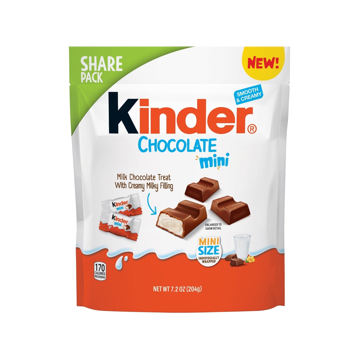 Kinder Chocolate Mini Milk Chocolate Bars, 1-ct.